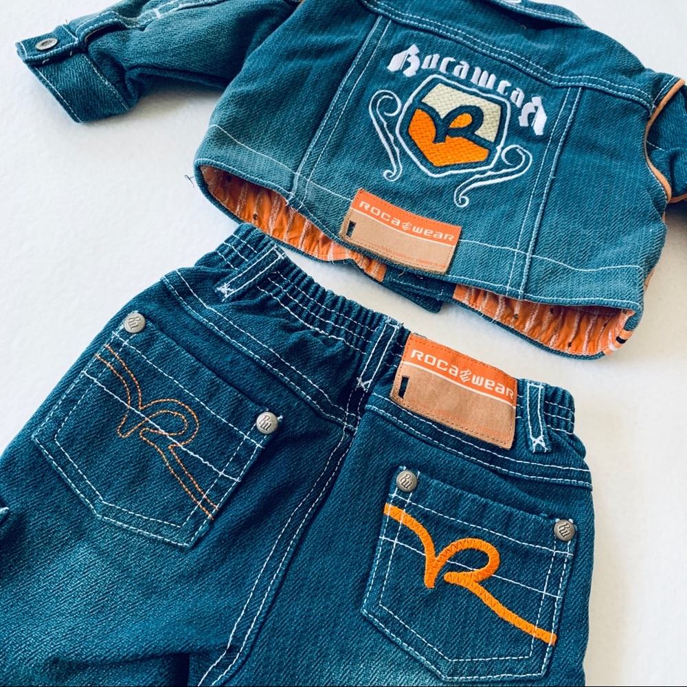 Baby Boys Rocawear 0-6month Jean 2Pc Rocababy